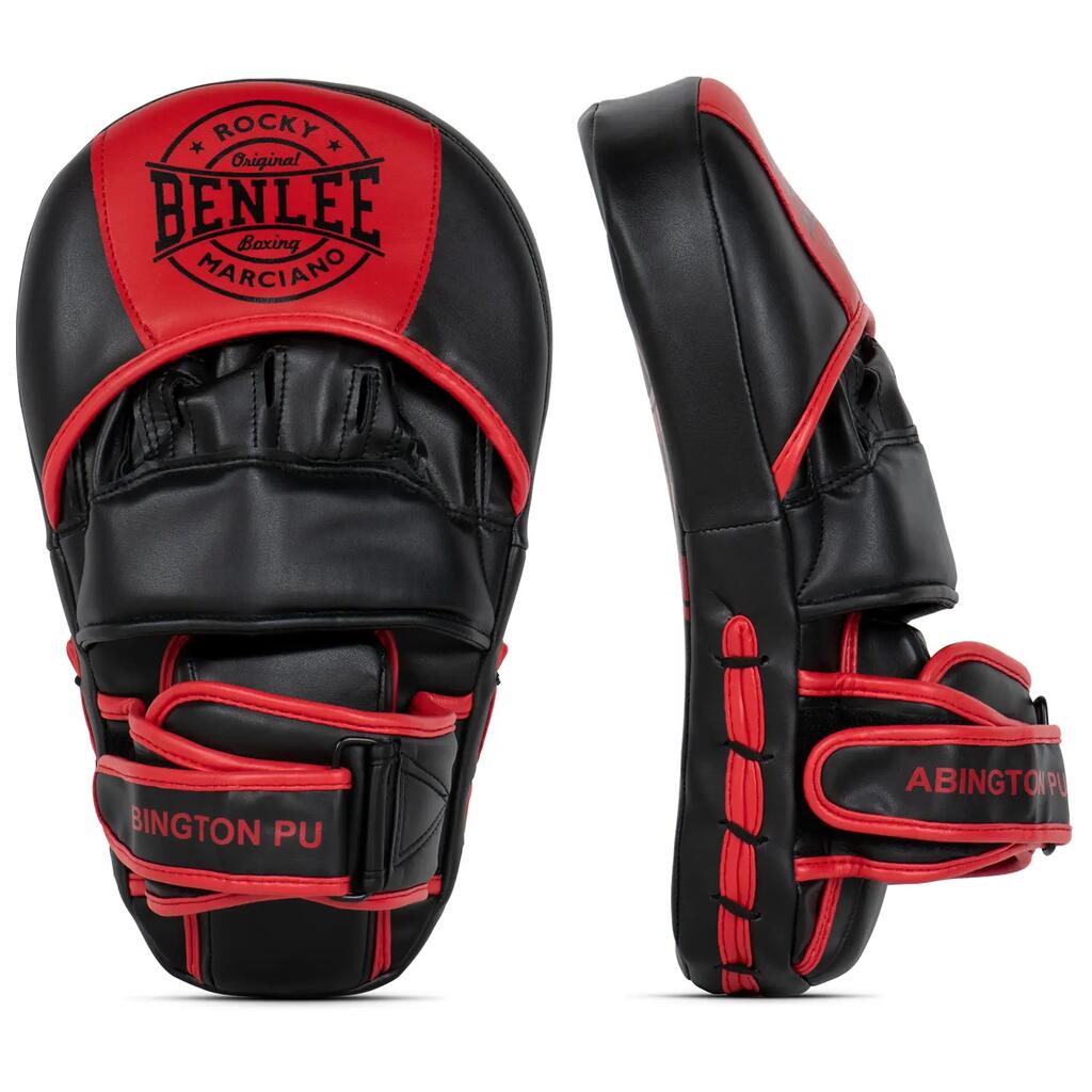 Benlee Abington PU Focus Pads — Pair, 31x20x5 cm, Black/Red