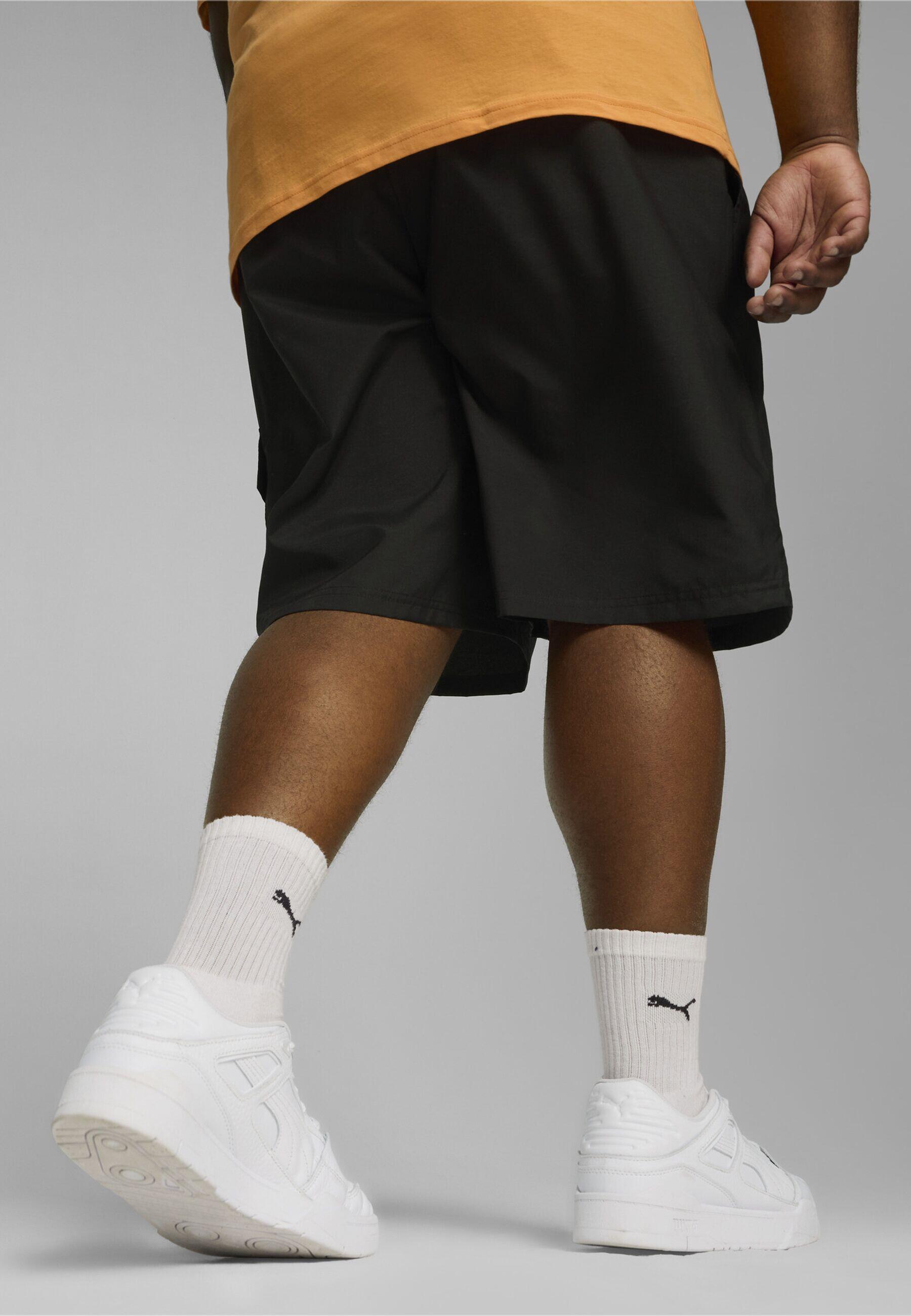 Pantaloncini cargo da uomo in tessuto ESS PUMA Black 2/7