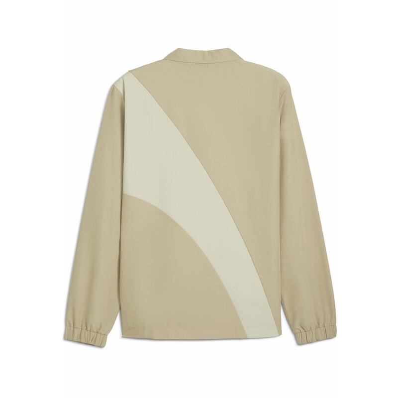 Pánská trenérská bunda Olympique de Marseille PUMA Prairie Tan Gold Beige