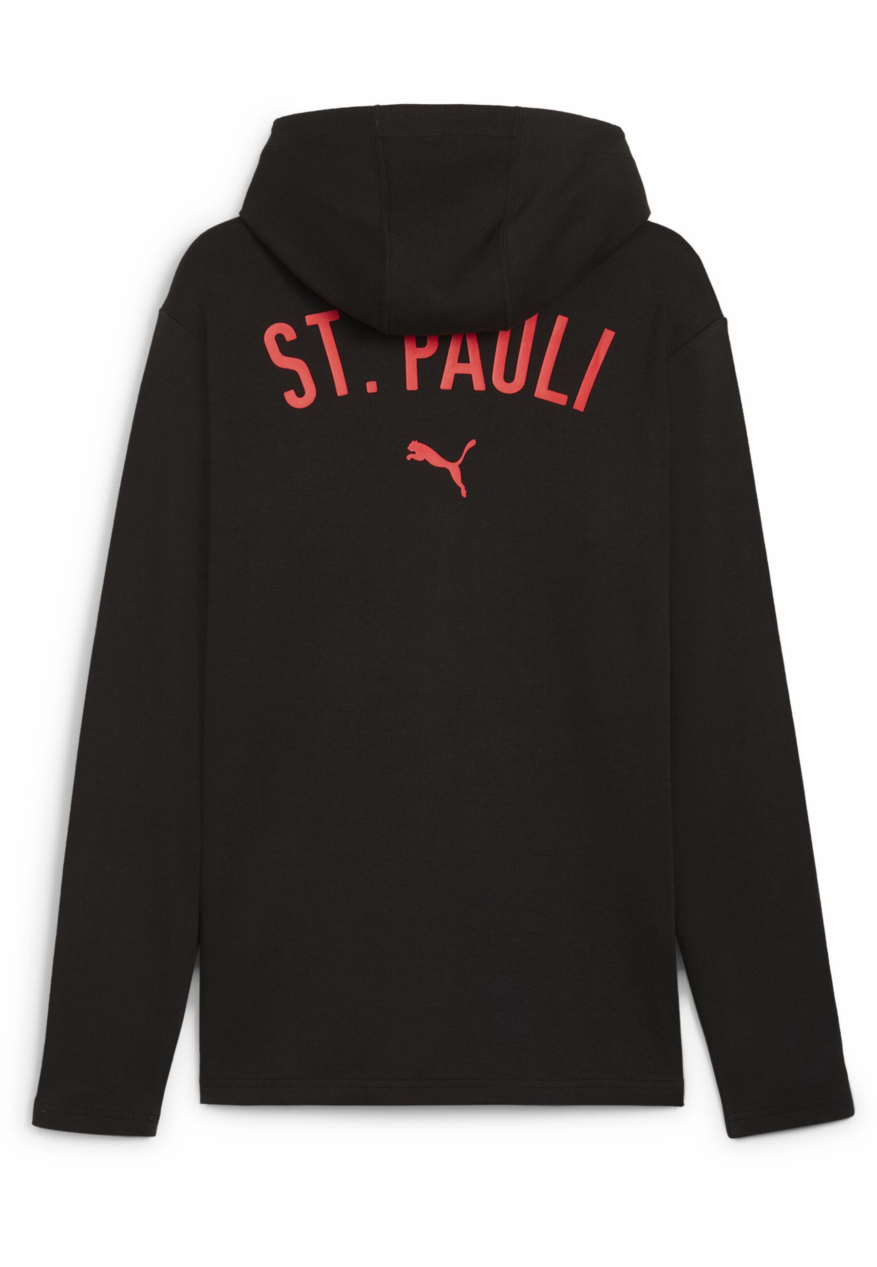 Veste zippée à capuche Casuals FC St. Pauli Homme PUMA Black Red 2/7