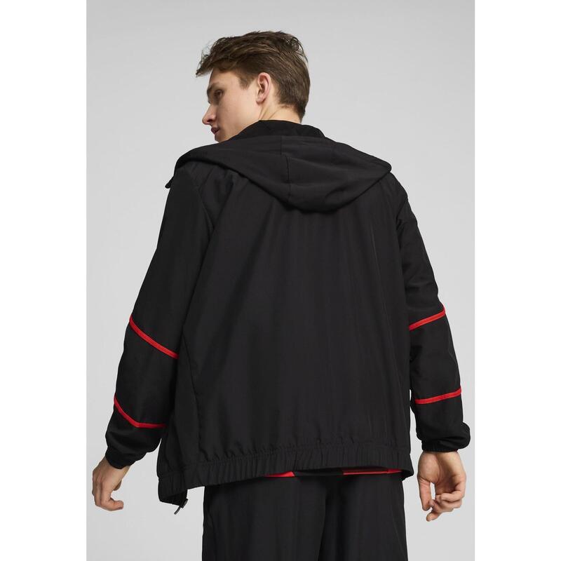 Jachetă țesătă înainte de meci AC Milan, bărbați PUMA Black For All Time Red