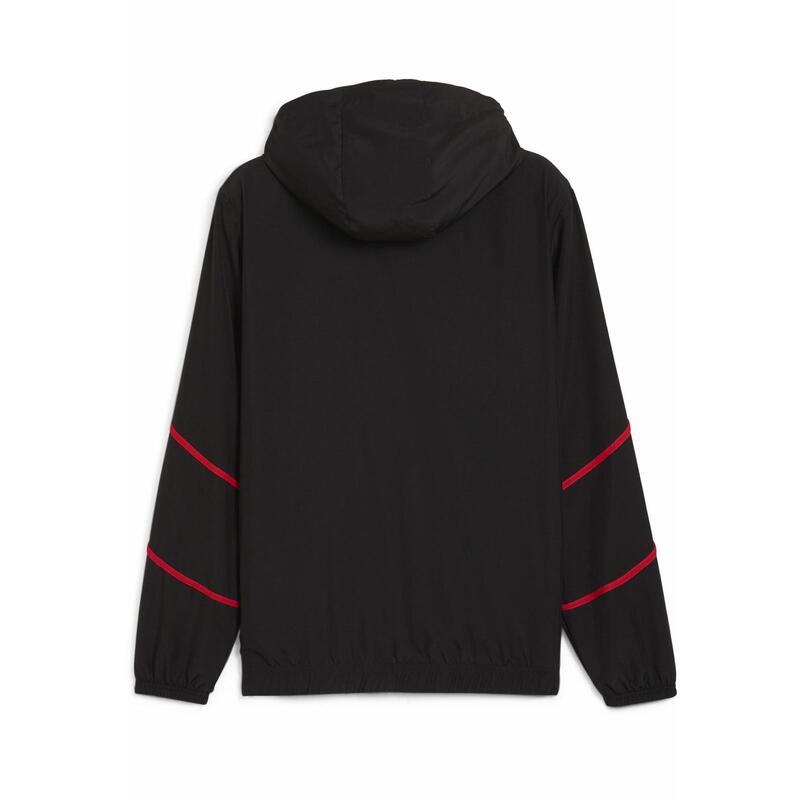 Jachetă țesătă înainte de meci AC Milan, bărbați PUMA Black For All Time Red