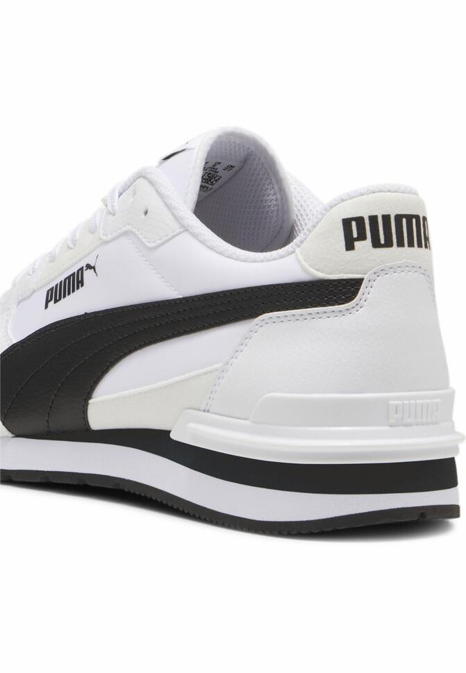 Sneakersy nylonowe unisex ST Runner v4 PUMA White Black Cast Iron Gray