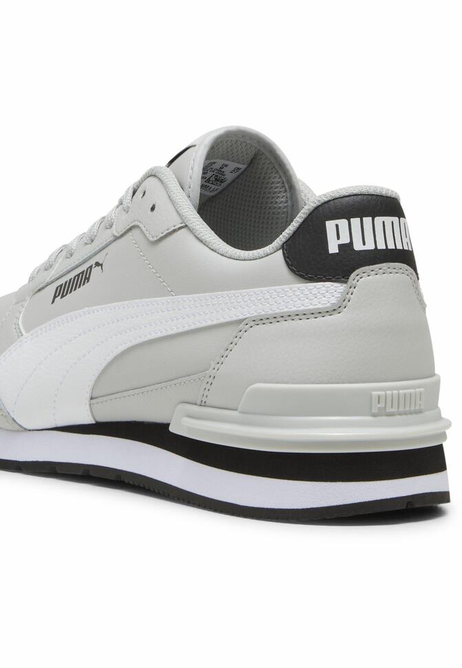 Skórzane sneakersy unisex ST Runner v4 PUMA Cool Light Gray White Black