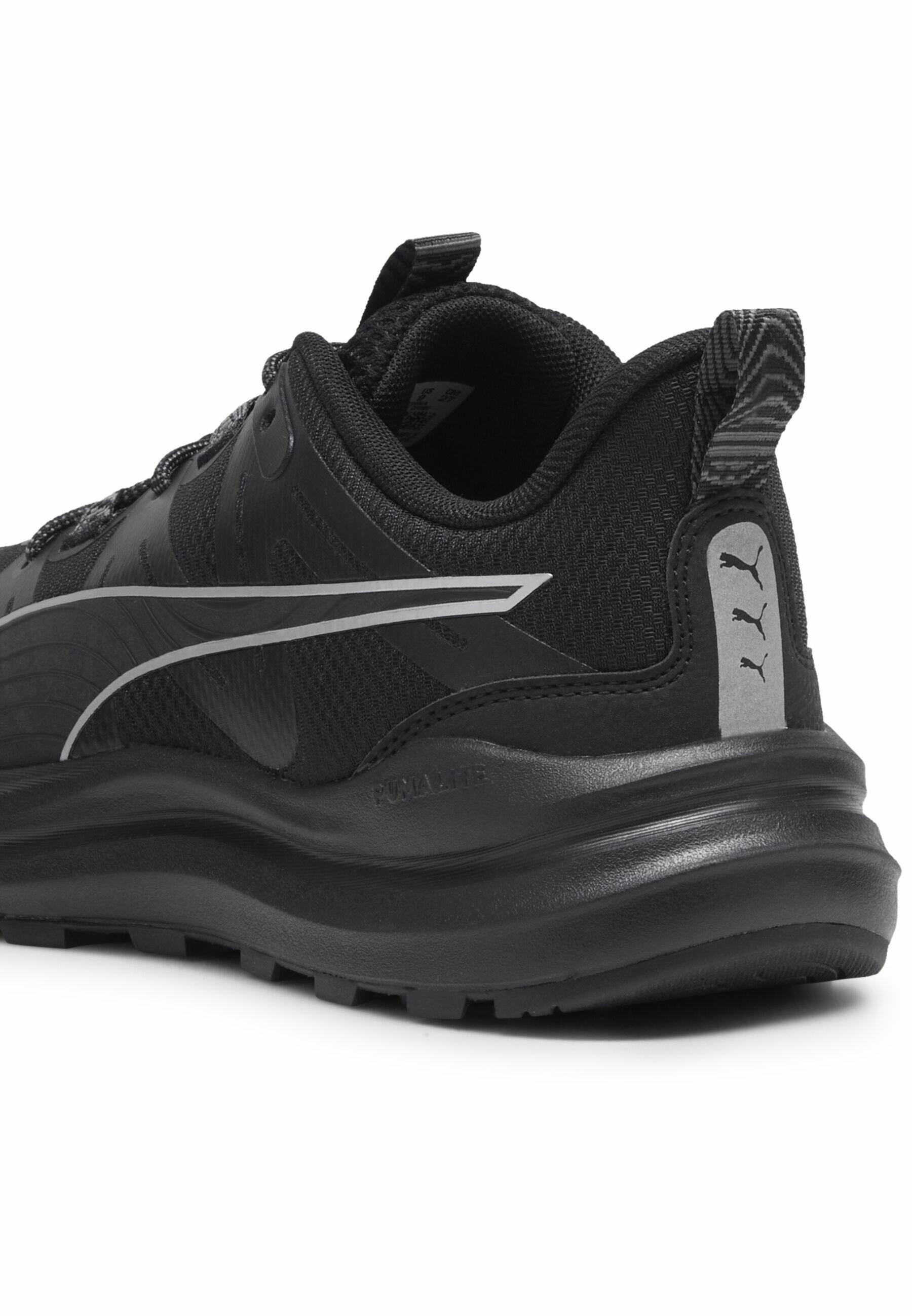 PUMA Reflect Lite trailrunningschoenen PUMA Black Cool Dark Gray Silver Metallic