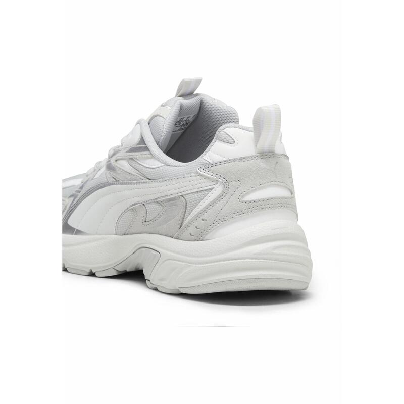 Pantofi Milenio Tech Suede PUMA Cool Light Gray Feather White