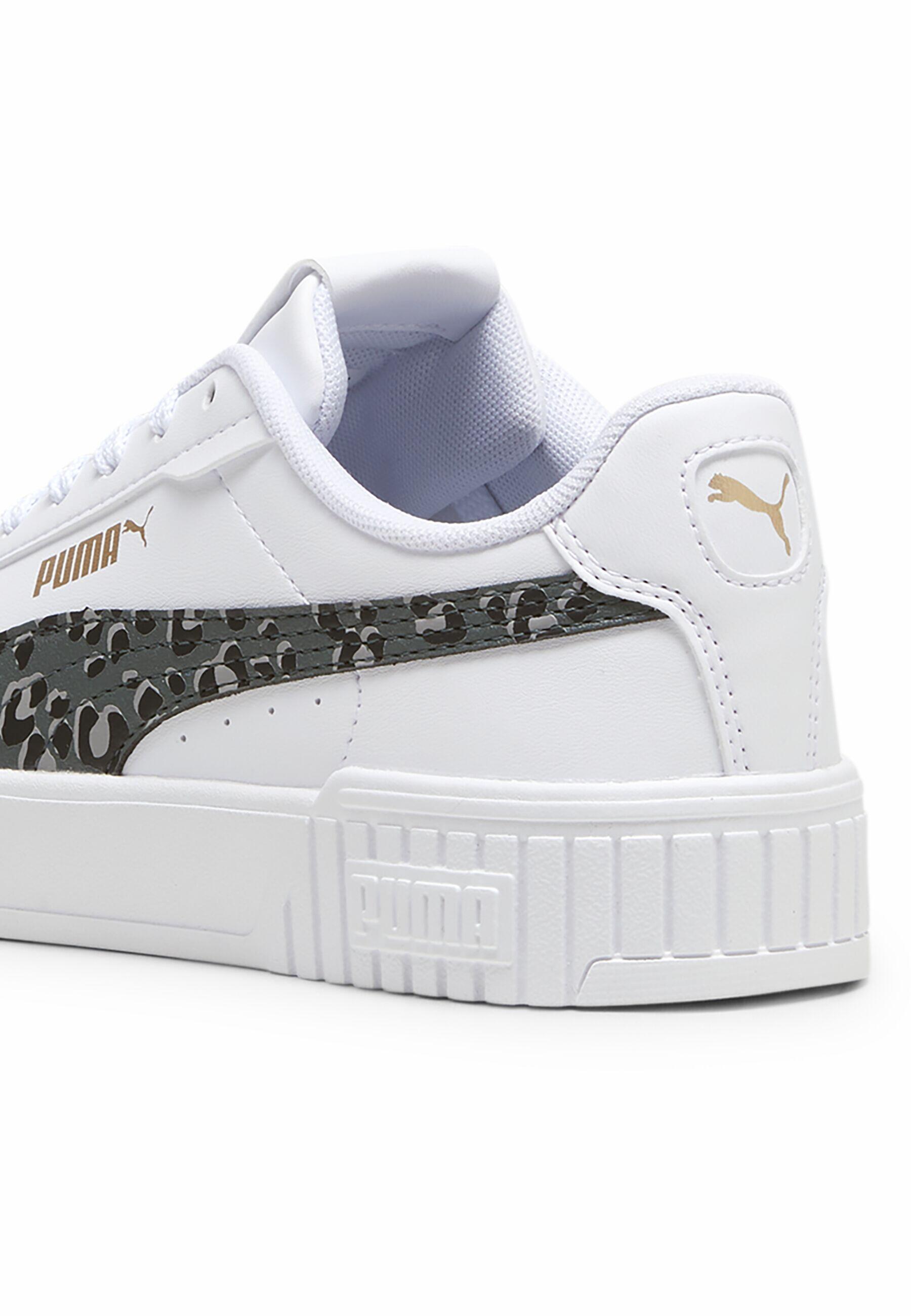 PUMA Carina 2.0 Animal Update sneakers voor kinderen PUMA White Mineral Gray Gold