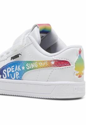 Puma x trolls caven 2.0 sneakers voor peuters puma white active red ravish pink