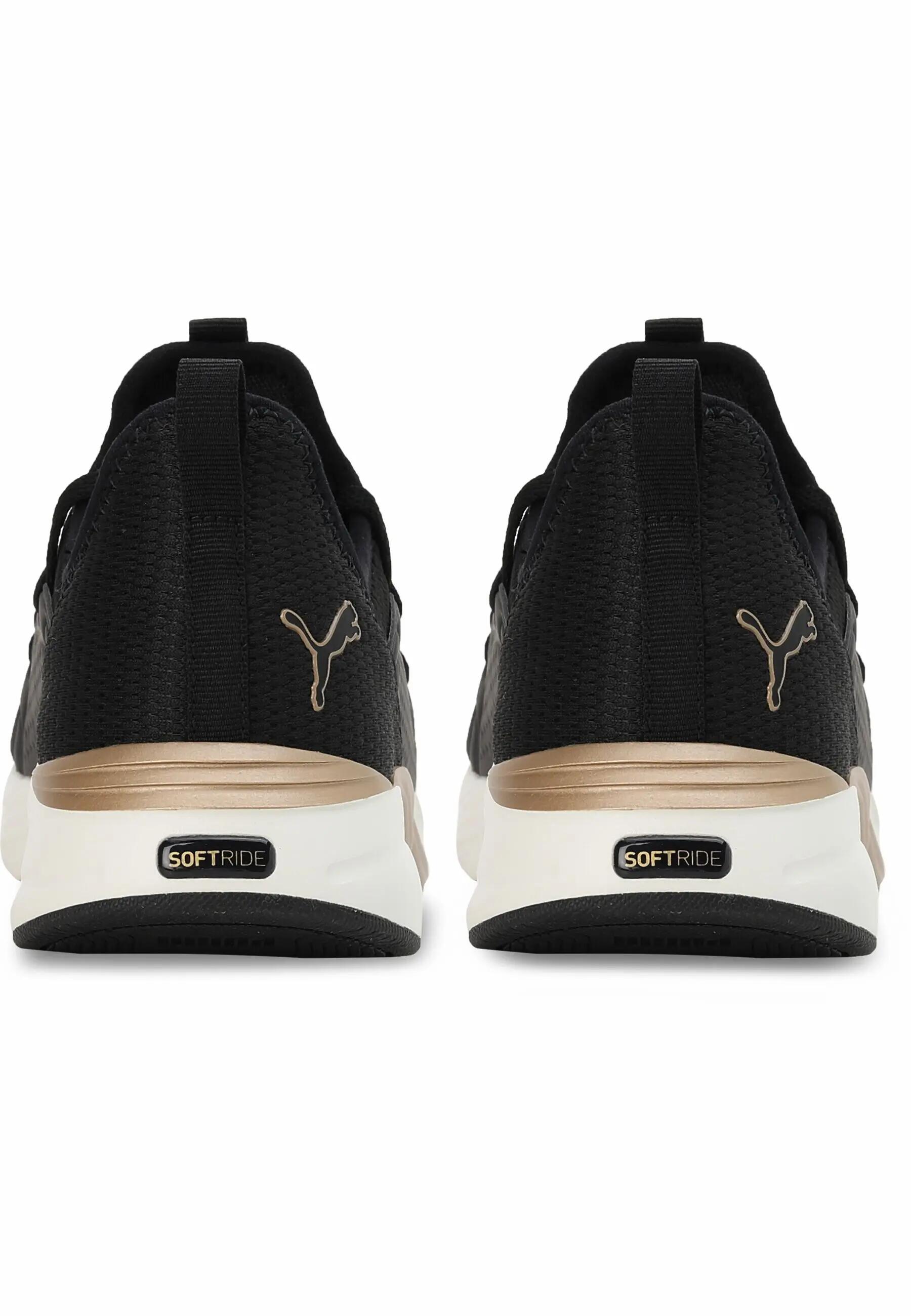 Chaussures de running Soft ride Sophia 2 Femme PUMA Black Gold Warm White 2/7