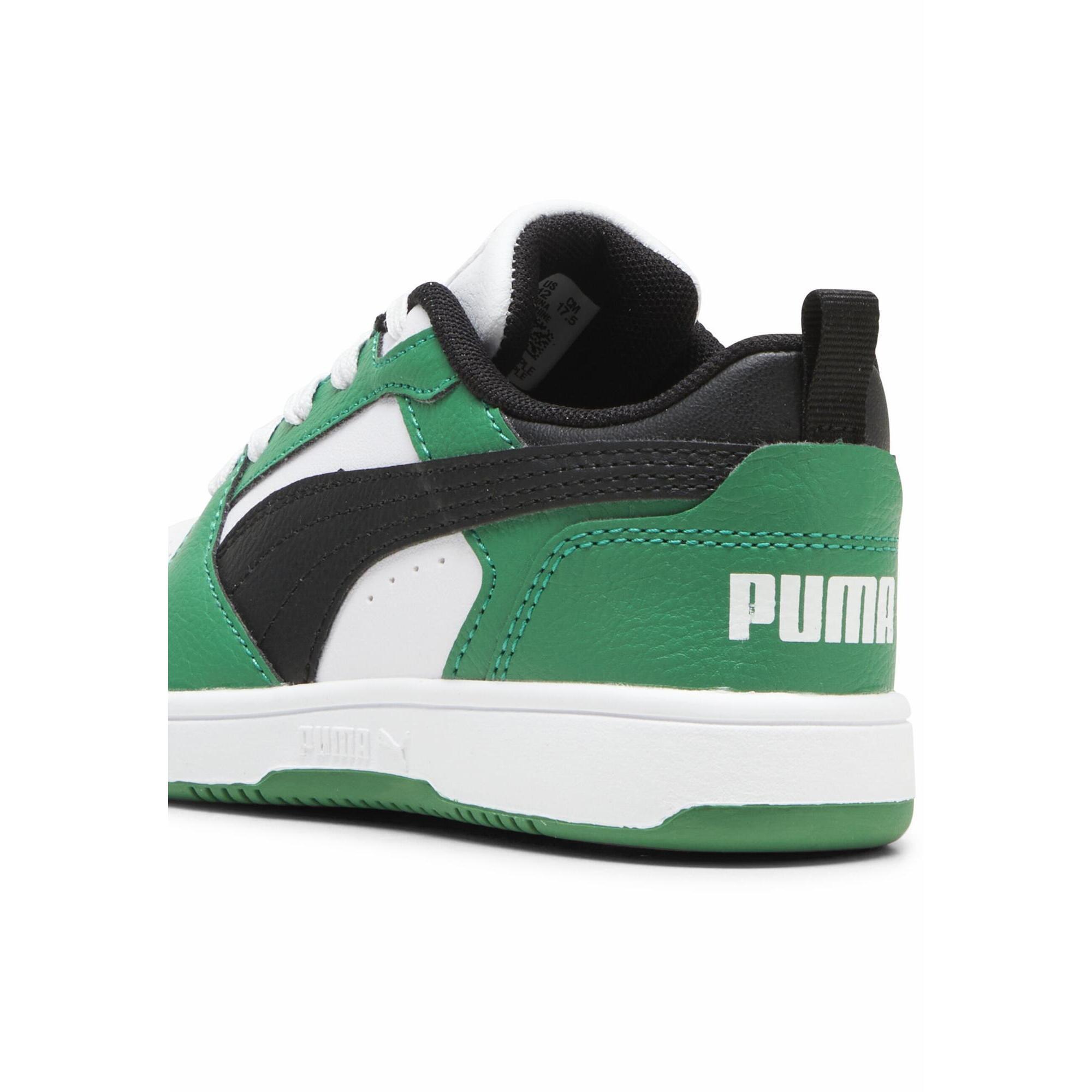 Dziecięce sneakersy Rebound V6 Lo PUMA White Black Archive Green