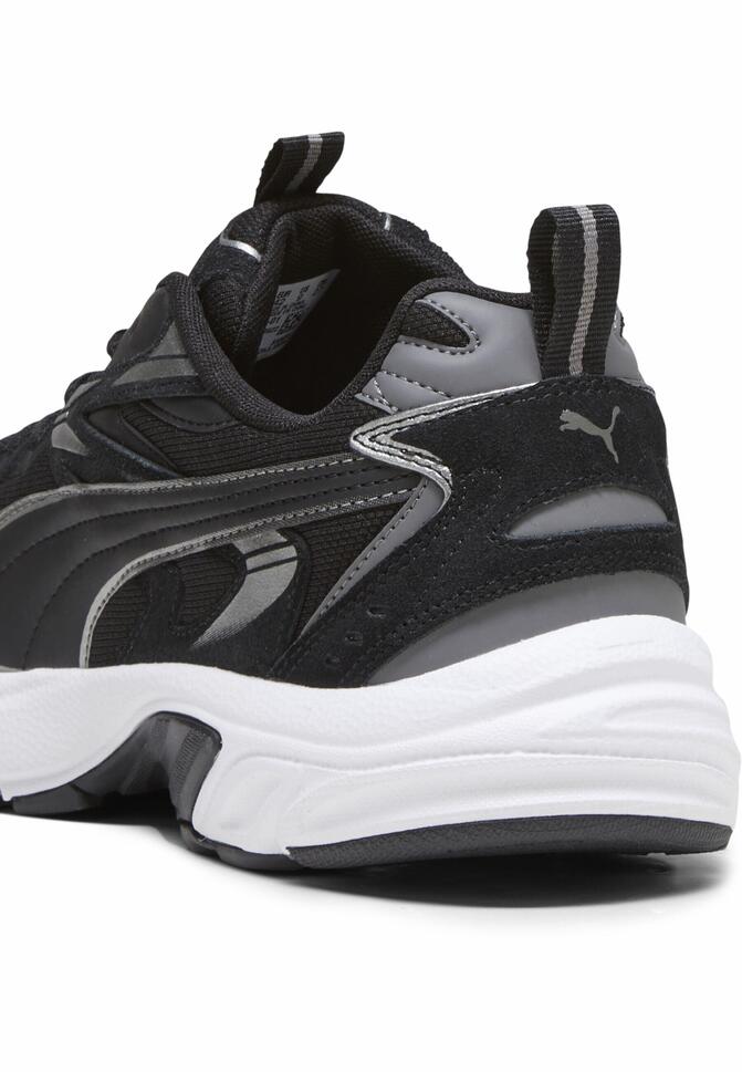 Sneakersy Milenio Tech Suede PUMA Black Aged Silver Cool Dark Gray