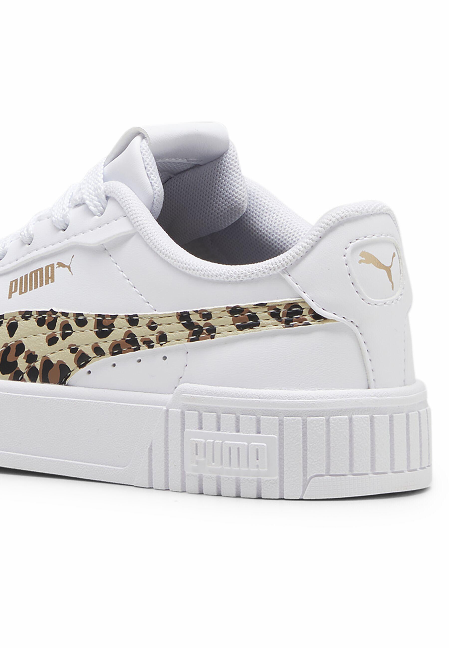 PUMA Carina 2.0 Animal Update Sneakers Mädchen PUMA White Putty Gold Beige