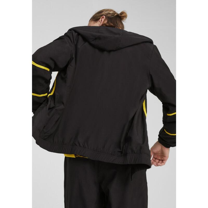 Veste tissé d’avant-match Borussia Dortmund Homme PUMA Black Faster Yellow