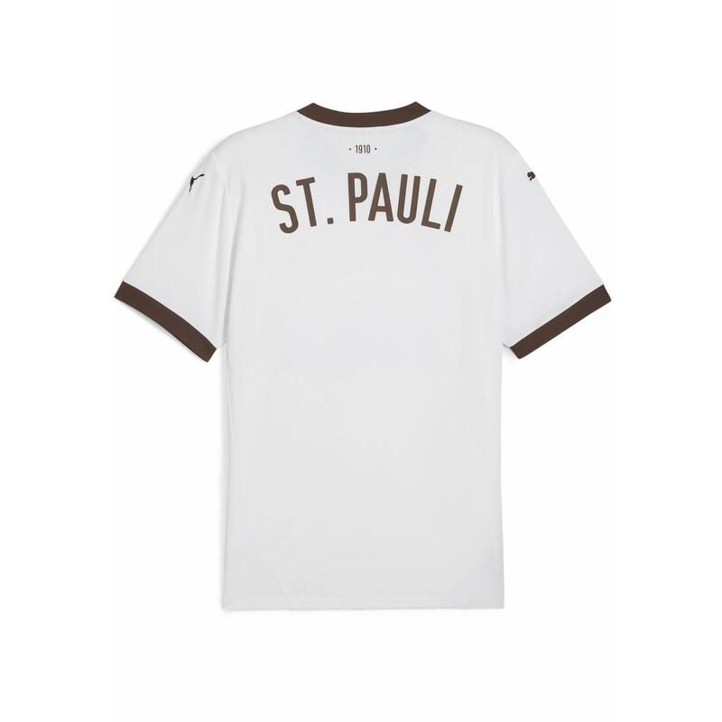 Męska koszulka wyjazdowa FC St. Pauli 24/25 PUMA White Espresso Brown