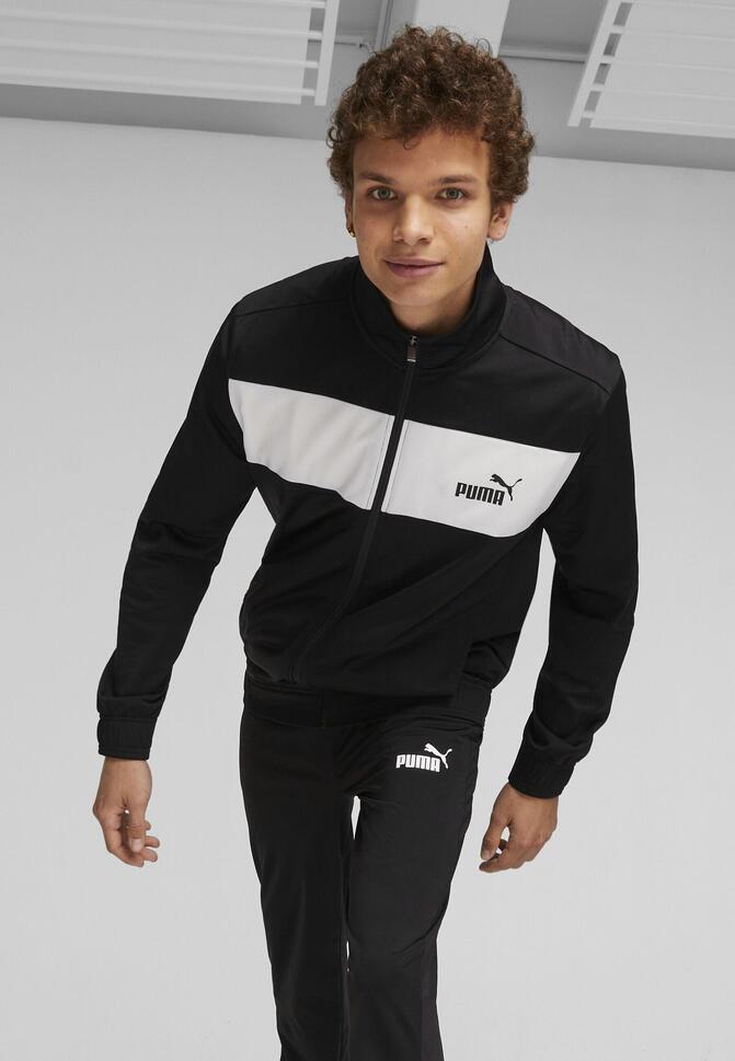 Męski dres poliestrowy PUMA Black