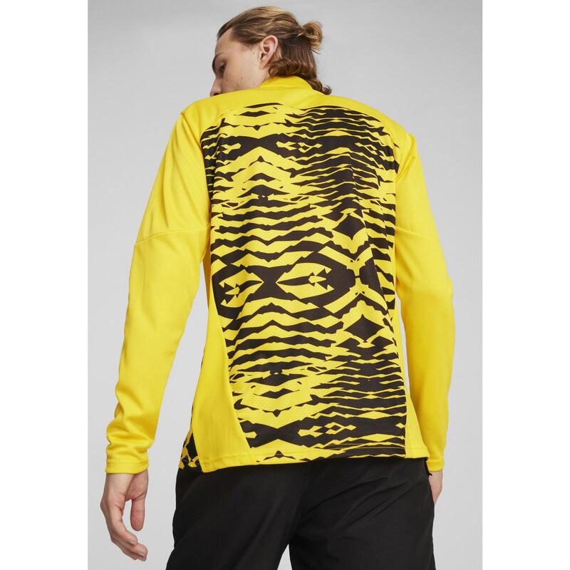 Pánská předzápasová fotbalová mikina Borussia Dortmund PUMA Faster Yellow Black