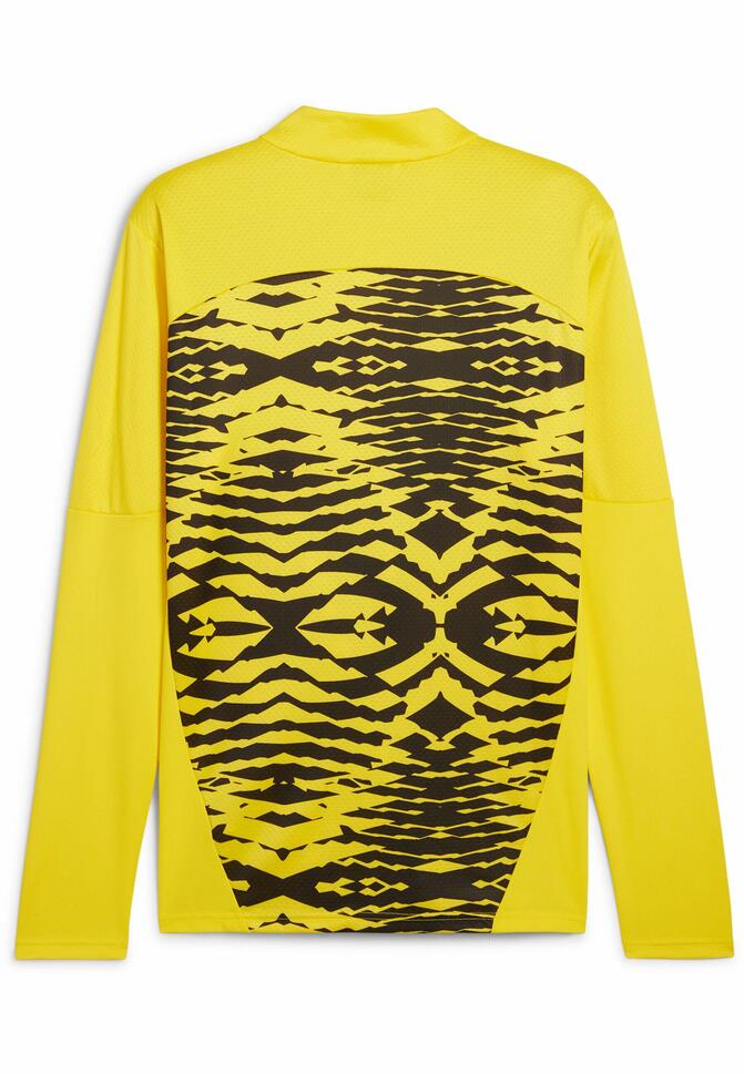Męska bluza przedmeczowa z zamkiem 1/4 Borussia Dortmund PUMA
