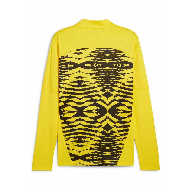 Pánská předzápasová fotbalová mikina Borussia Dortmund PUMA Faster Yellow Black