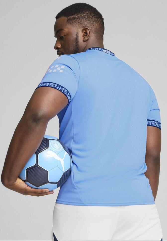 Męska koszulka domowa Manchester City 24/25 PUMA Team Light Blue Marine