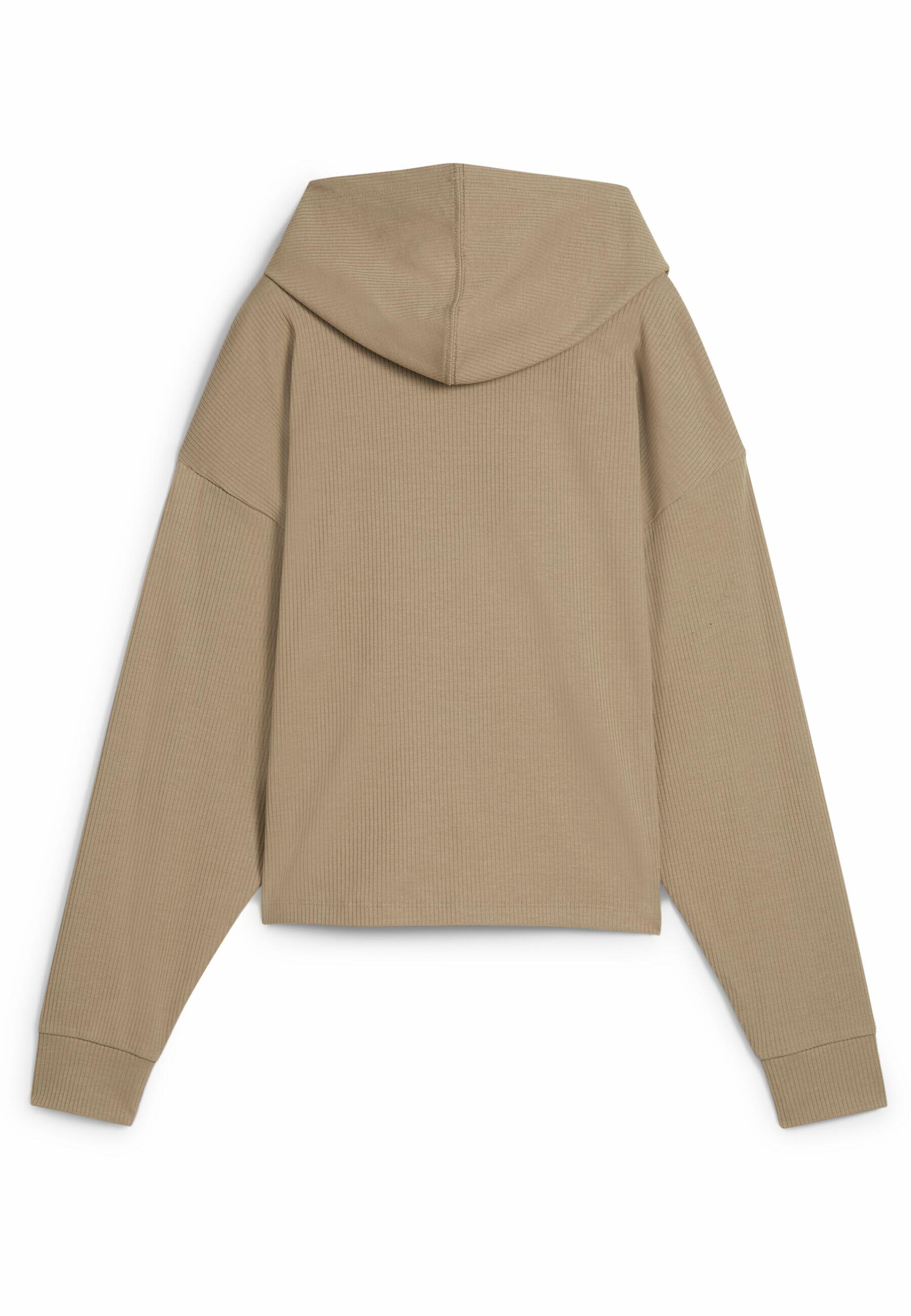 Hoodie ESS ELEVATED Femme PUMA Oak Branch Beige 3/7