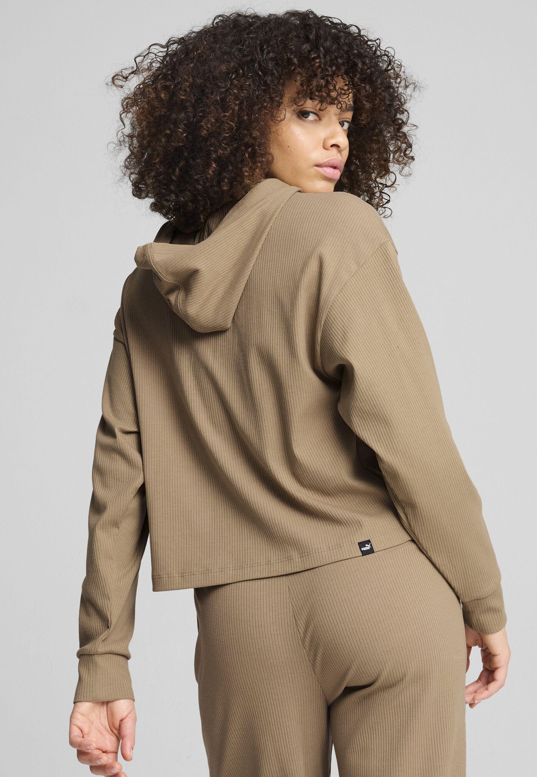 Hoodie ESS ELEVATED Femme PUMA Oak Branch Beige 2/7
