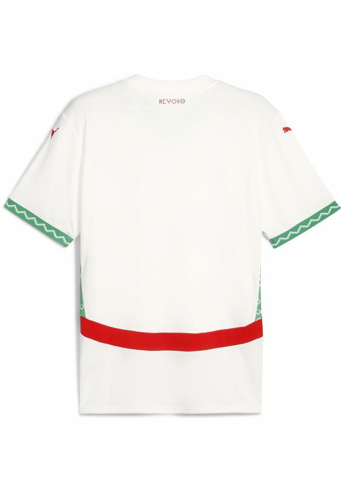 Męska koszulka wyjazdowa Maroko 2025 PUMA White Fast Green Red