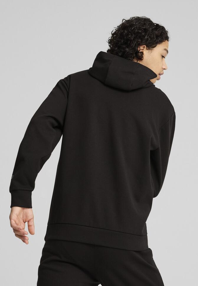 Bluza męska z kapturem i zamkiem 1/2 RAD/CAL PUMA Black