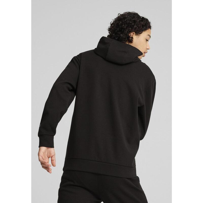 RAD/CAL cu glugă cu jumătate de fermoar pentru bărbați PUMA Black