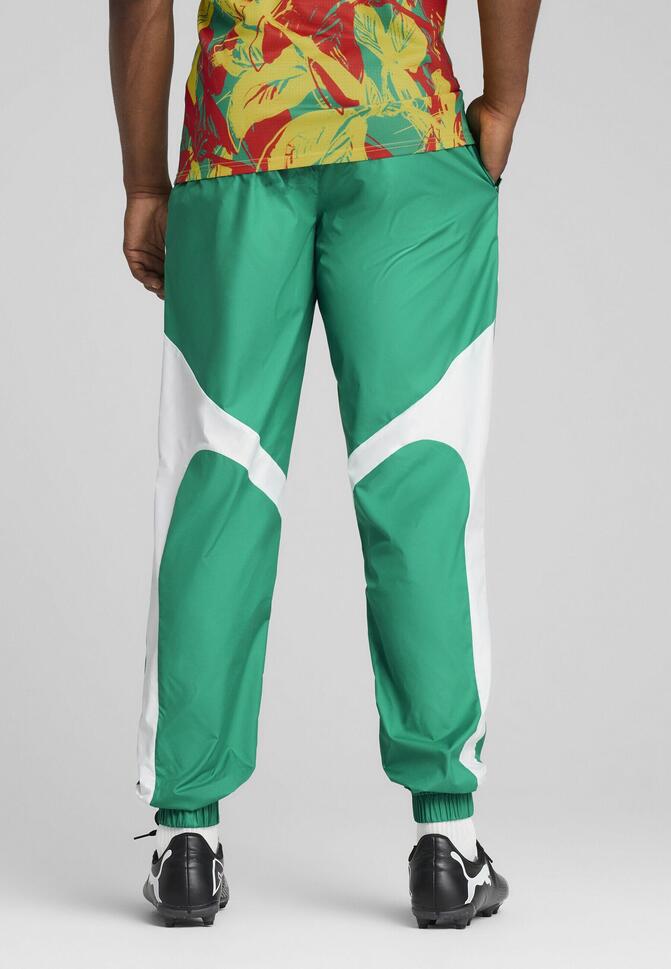 Męskie spodnie przedmeczowe Senegal 2025 PUMA Sport Green White