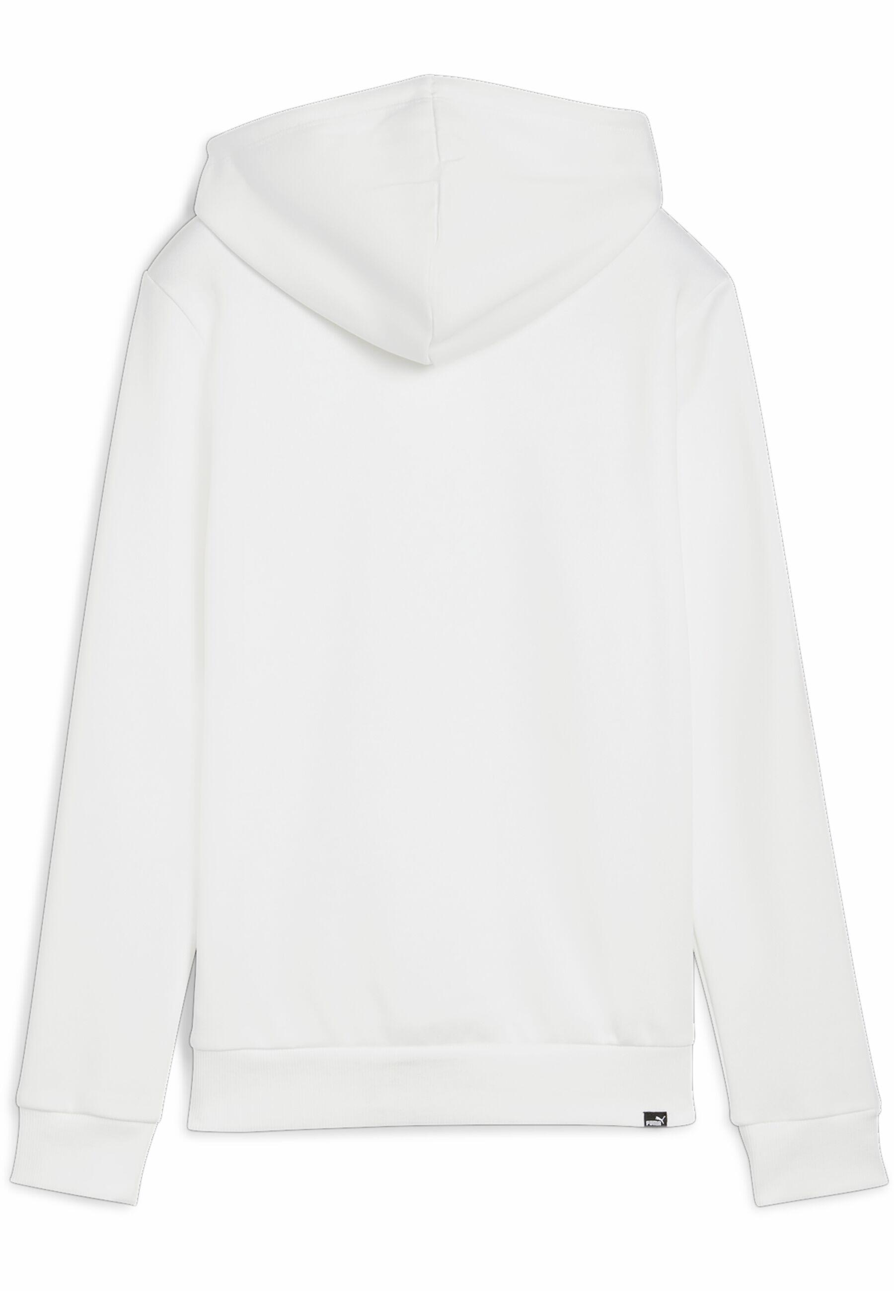 Felpa con cappuccio ESS+ LOGO LAB da donna PUMA White 3/7