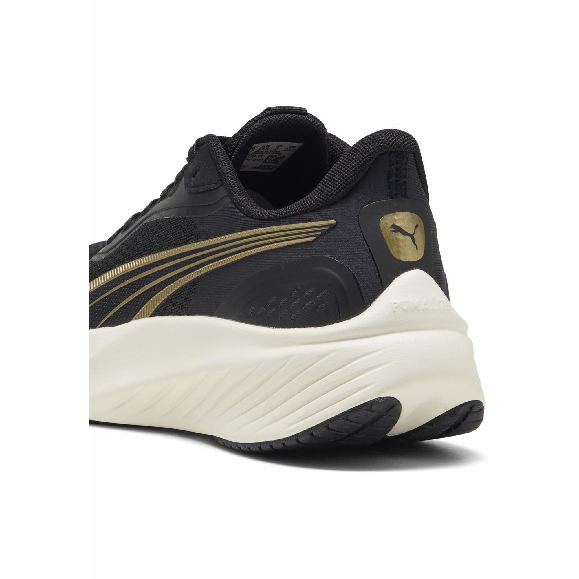 puma black and gold running shoes