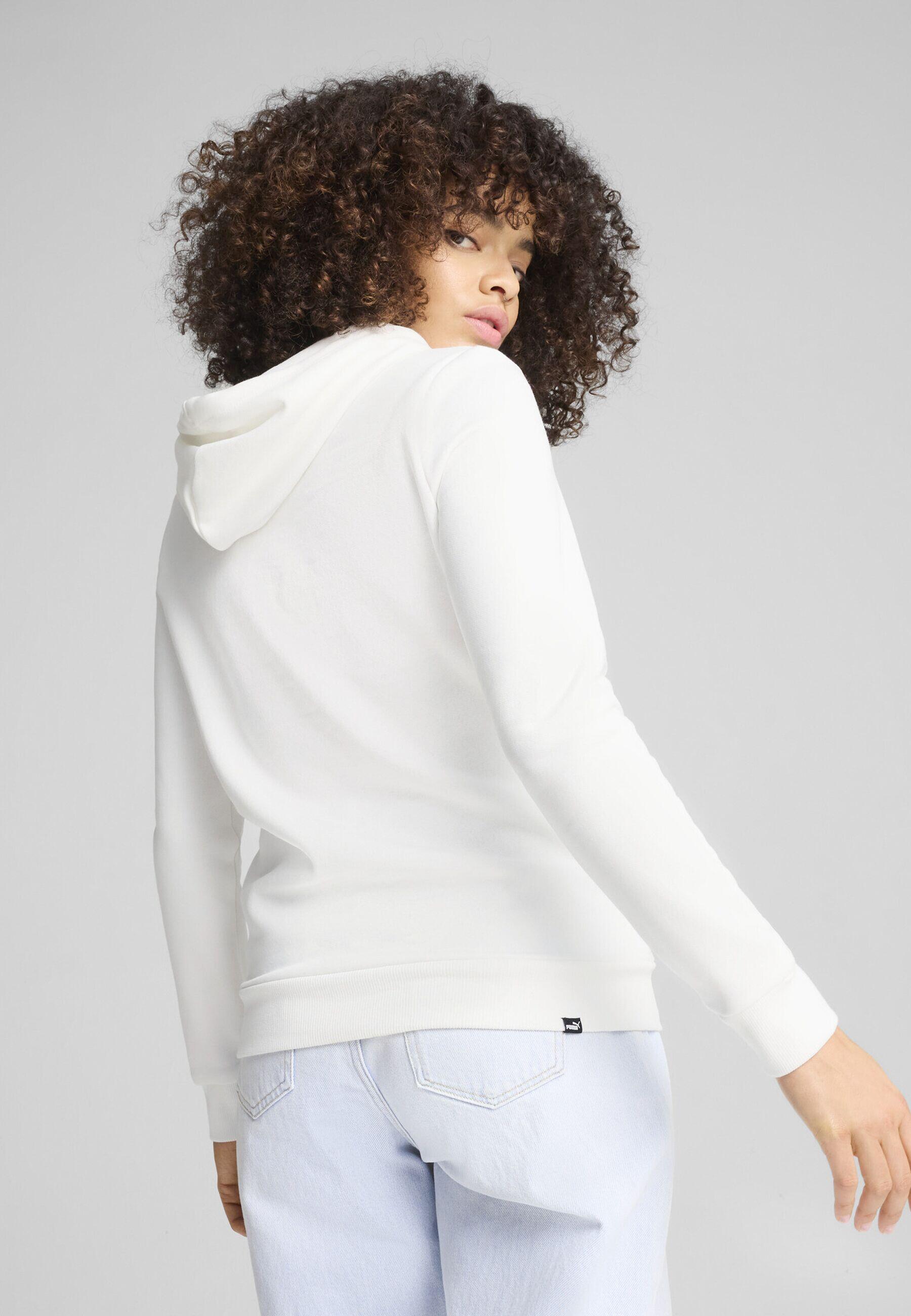 Felpa con cappuccio ESS+ LOGO LAB da donna PUMA White 2/7