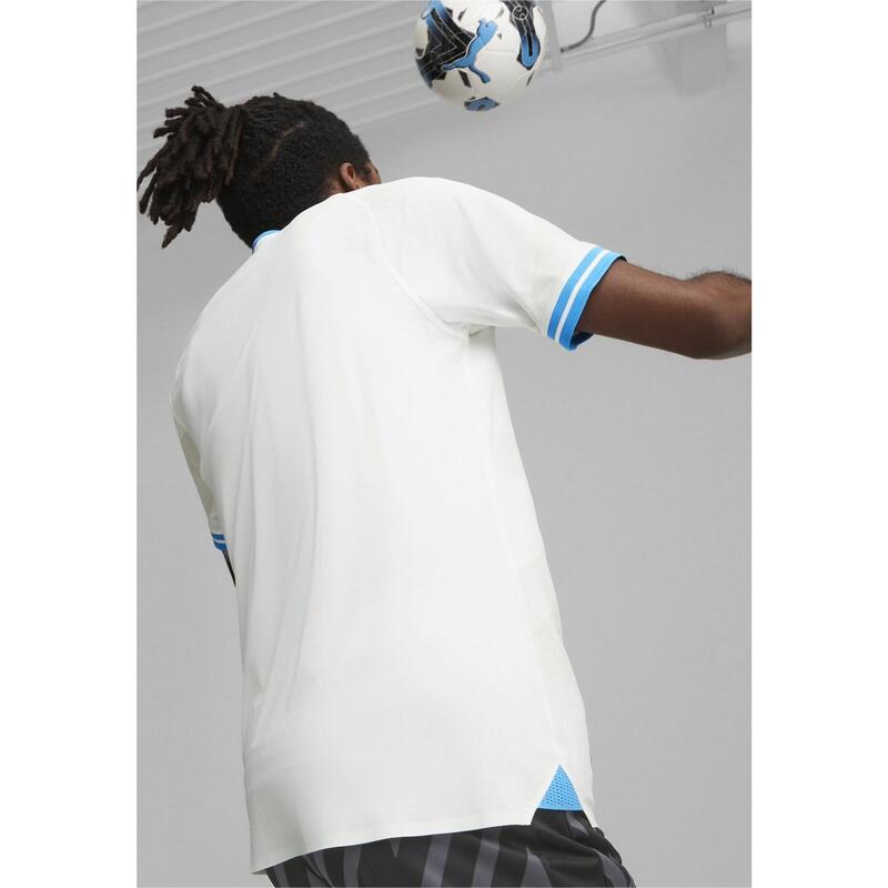 Pánský dres Olympique de Marseille 23/24 PUMA White Bleu Azur Blue