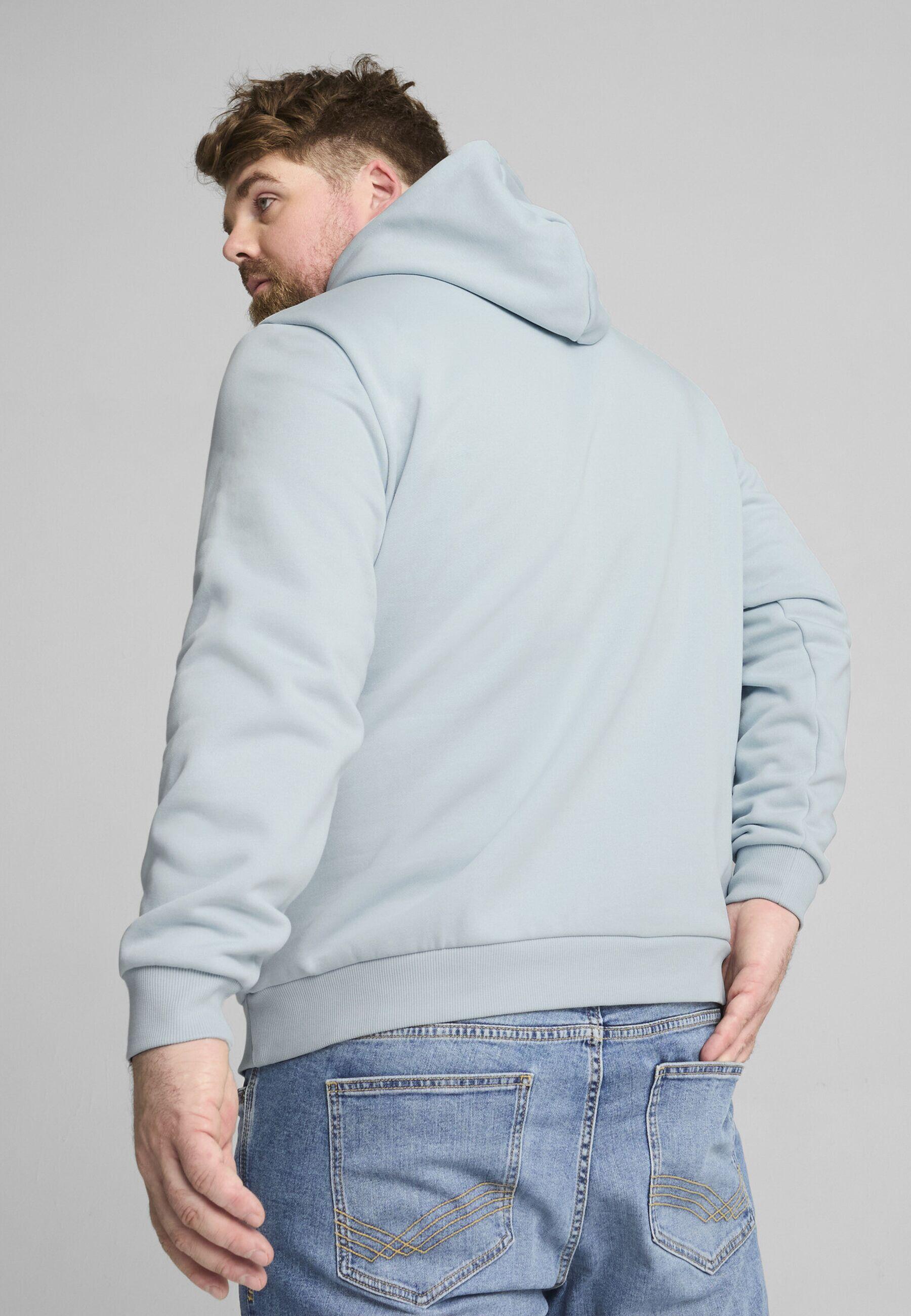 Hoodie à petit logo bicolore Essentials+ Homme PUMA Frosted Dew Blue 2/7