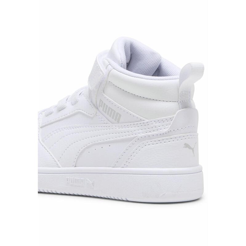 Dziecięce sneakersy Rebound V6 Mid PUMA White Cool Light Gray