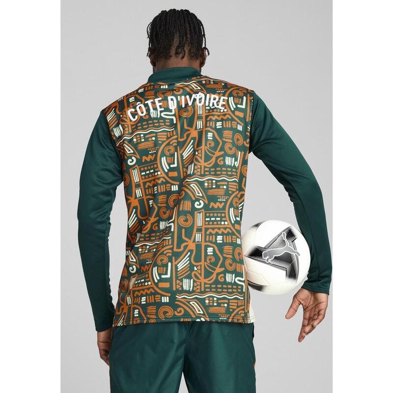 Ivory Coast 2025 Pre–match Long Sleeve Sweatshirt Men PUMA