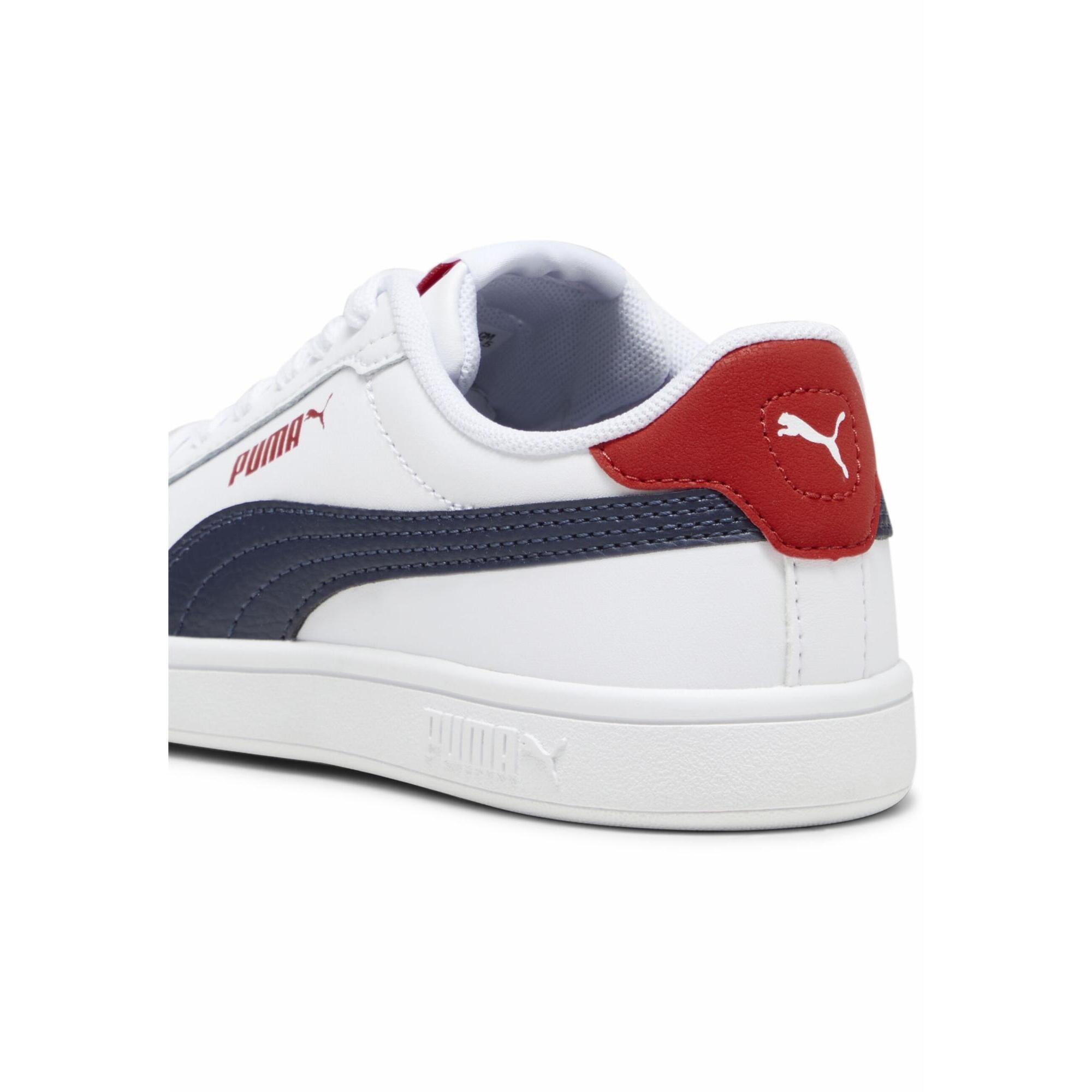 Dziecięce buty Smash 3.0 L PUMA White Navy For All Time Red Blue