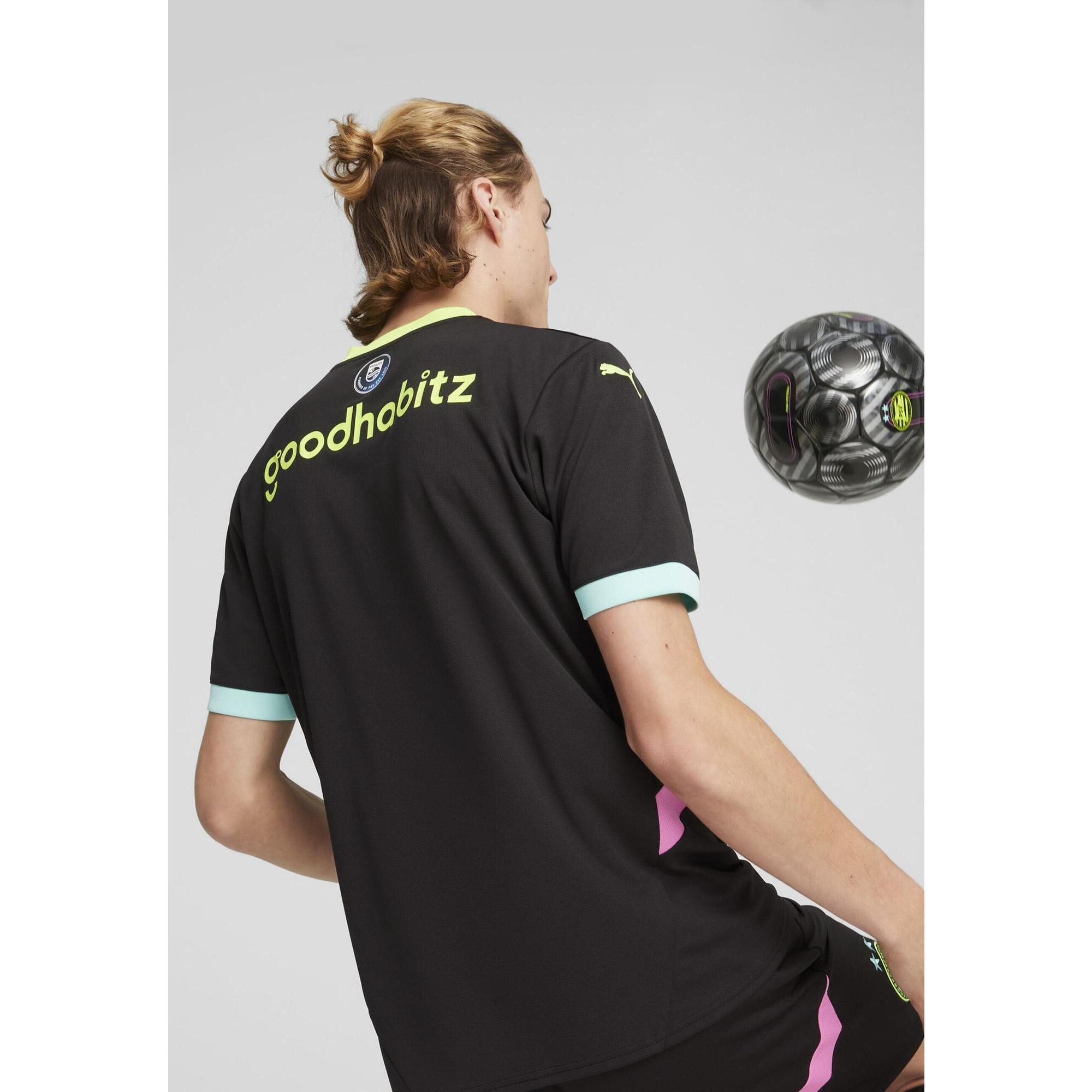 Męska koszulka wyjazdowa PSV Eindhoven 24/25 PUMA Black Yellow Alert