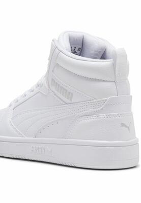 Rebound v6 mid sneakers voor jongeren puma white cool light gray