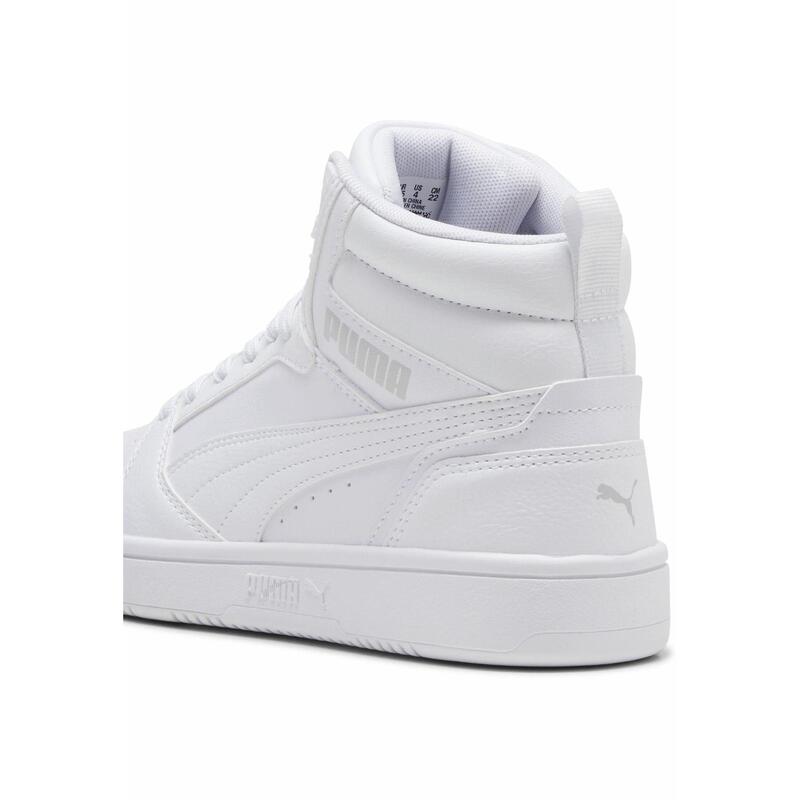 Młodzieżowe sneakersy Rebound V6 Mid PUMA White Cool Light Gray