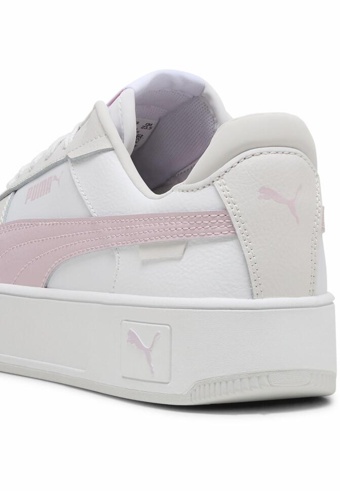 Sneakersy damskie Carina Street PUMA White Rose Mauve Feather Gray Pink