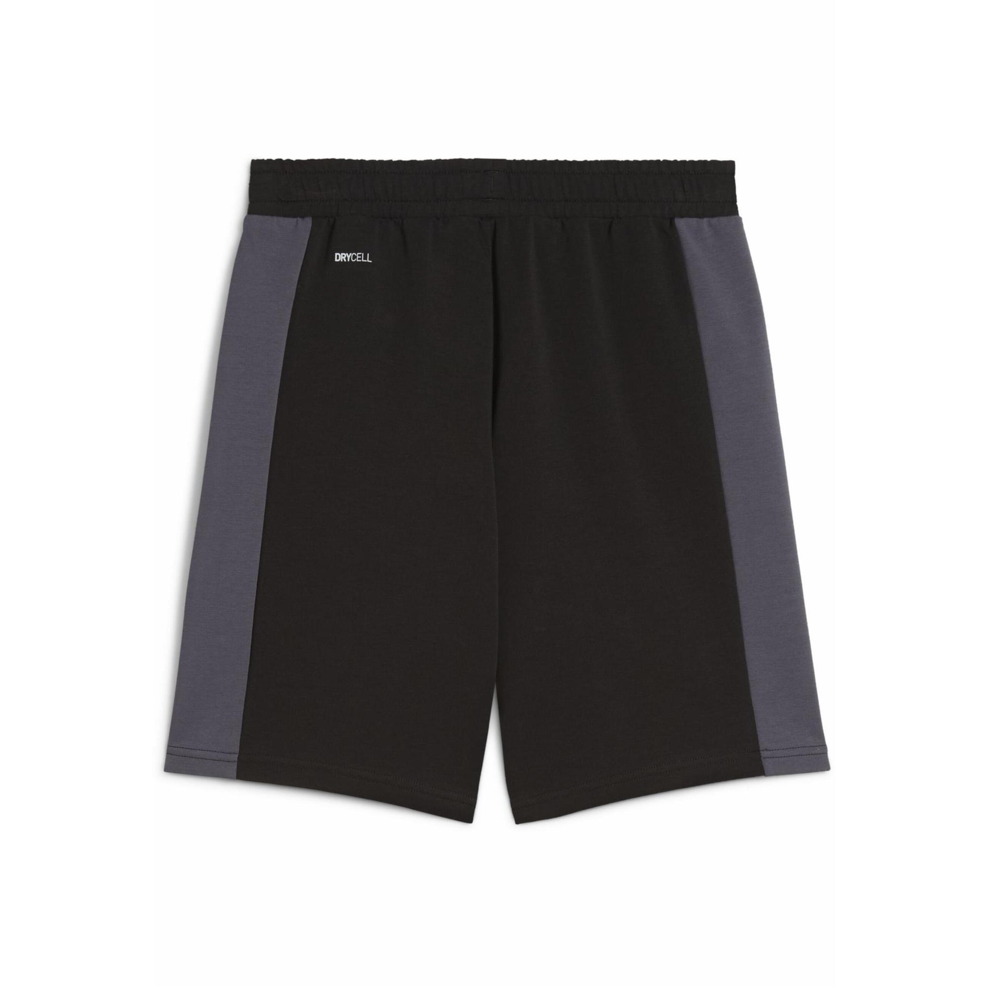Młodzieżowe szorty dresowe Active Sports z grafiką PUMA Black
