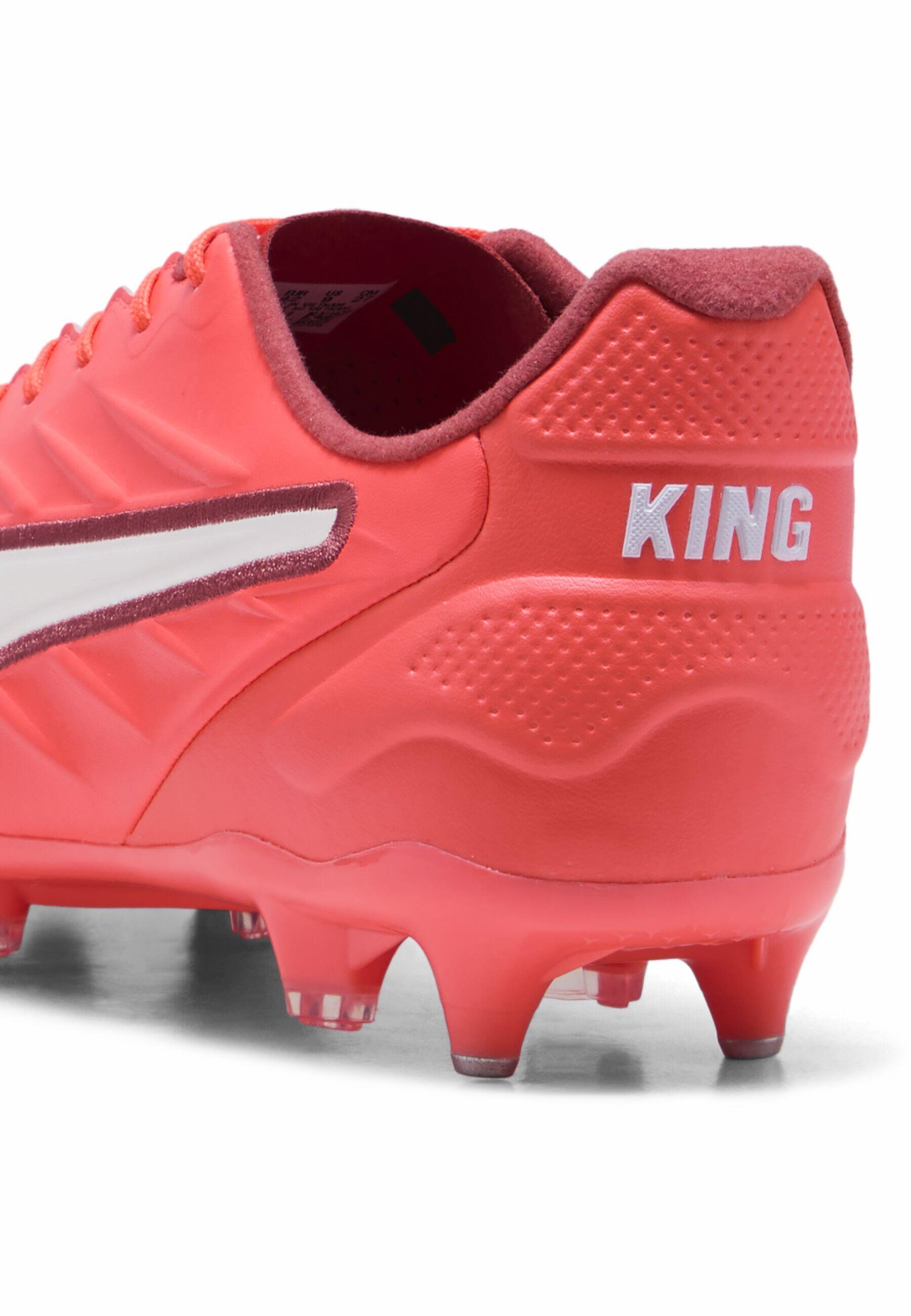 KING PRO MxSG voetbalschoenen PUMA Glowing Red White Fire 2/7