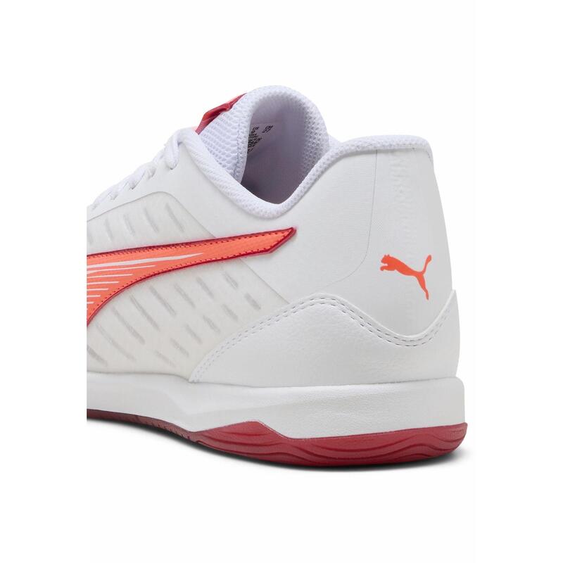 Halowe buty piłkarskie IBERO IV PUMA White Glowing Red Dark Crimson Black