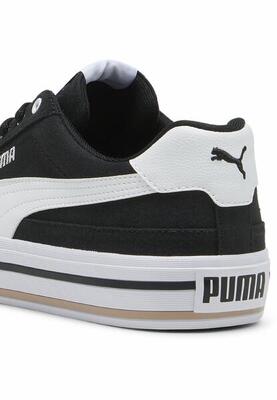 Court classic vulcanised formstrip uniseks sneakers puma black white