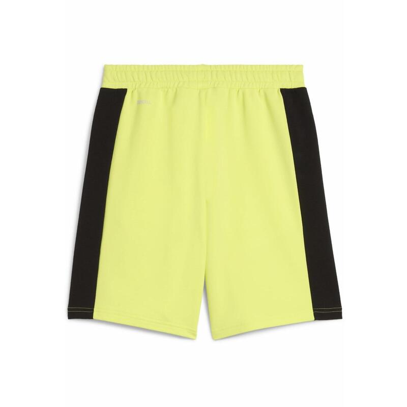 Młodzieżowe szorty dresowe Active Sports z grafiką PUMA Lemon Sherbert Yellow