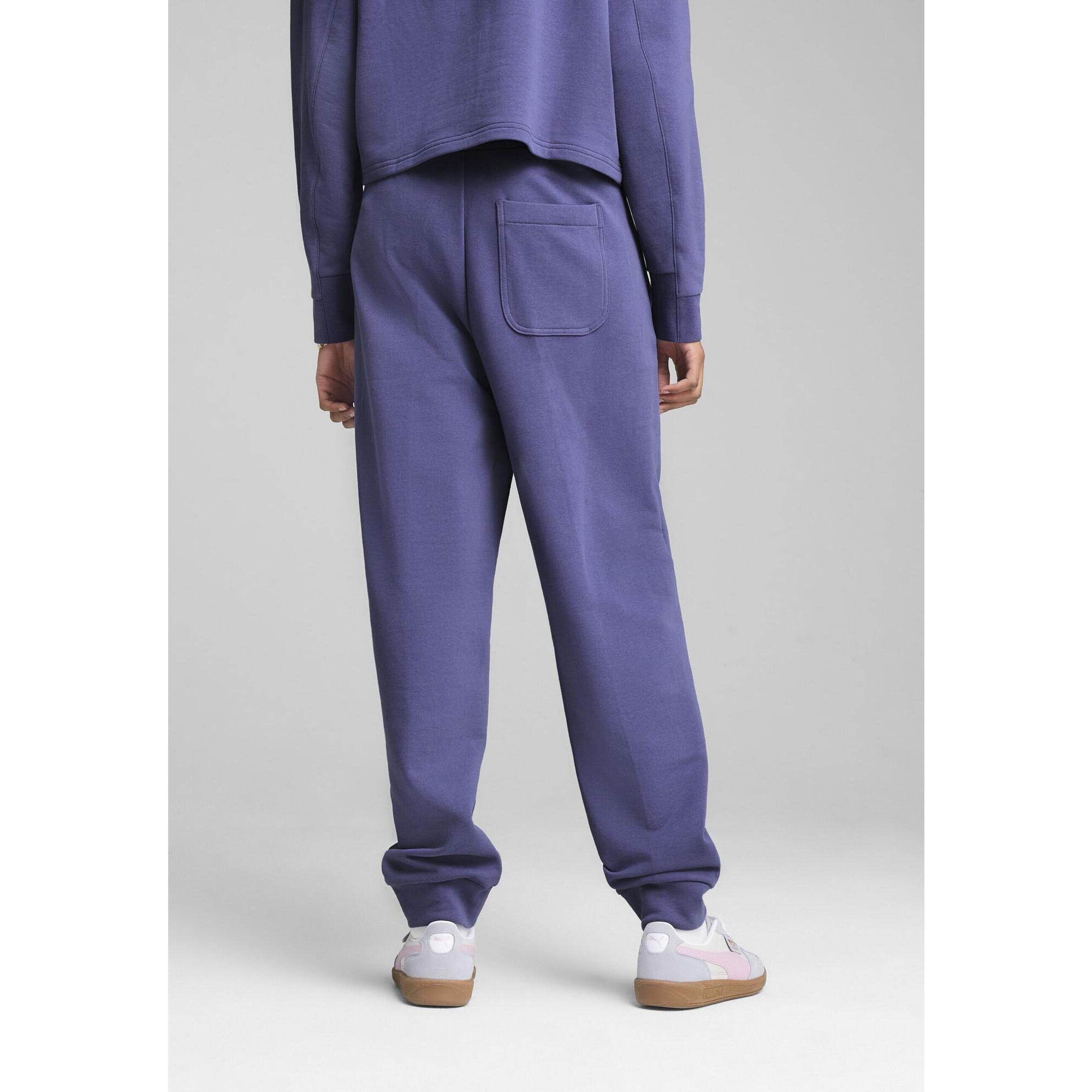 Damskie wygodne spodnie dresowe z wysokim stanem HER PUMA Blue Crystal