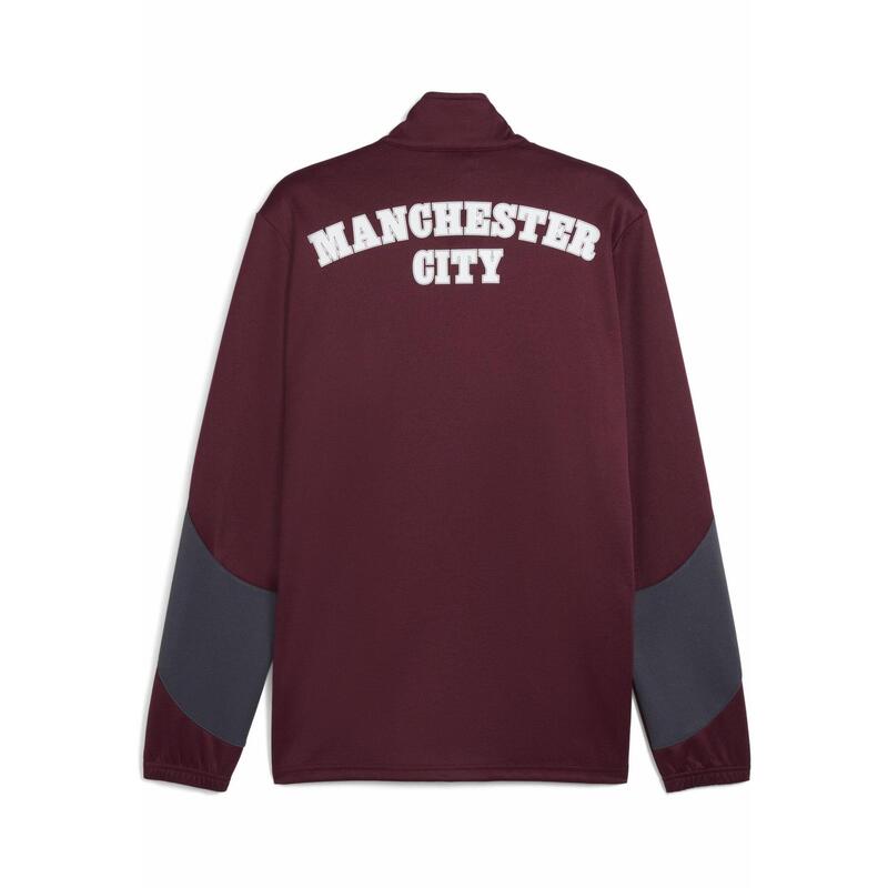 Veste Manchester City ftblNRGY+ Homme PUMA Dark Rosette Stormy Slate Red Gray