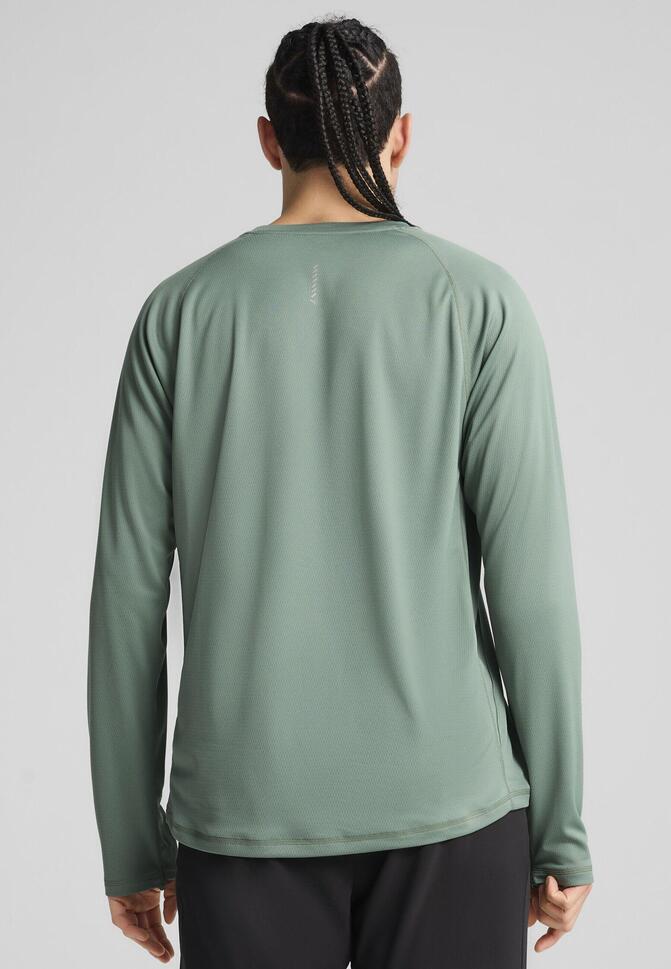 Męska koszulka z długim rękawem do biegania VELOCITY PUMA Green Moon
