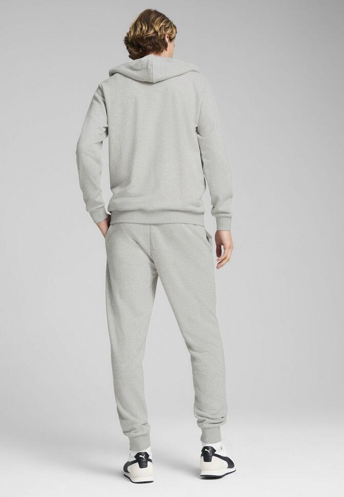 Męskie dres z kapturem PUMA Light Gray Heather